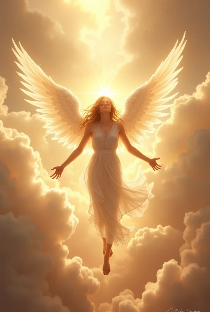 Angel flying to heaven 