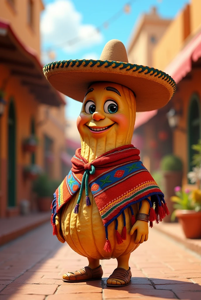 Peanut in Mexican clothing