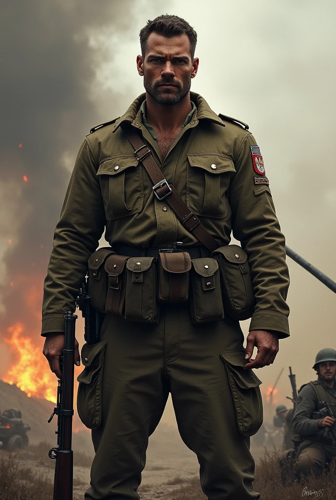 Un photo de William king Hollis comme si il va dans une guerre photo de William king Hollis