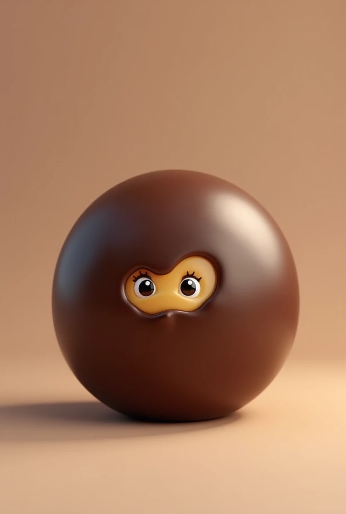 A 1-layer chocolate dream that looks tempting with its thick layer of chocolate on the outside, stuffed with dulce de leche , with cute little eyes