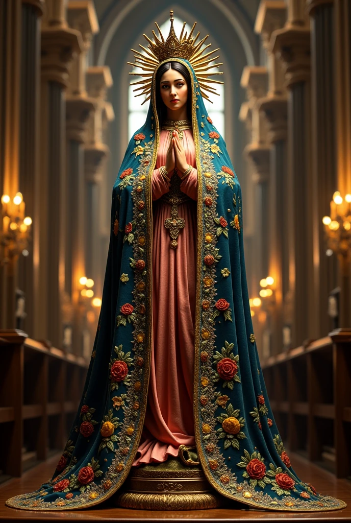 Decorated mantle of the Virgin of Guadalupe