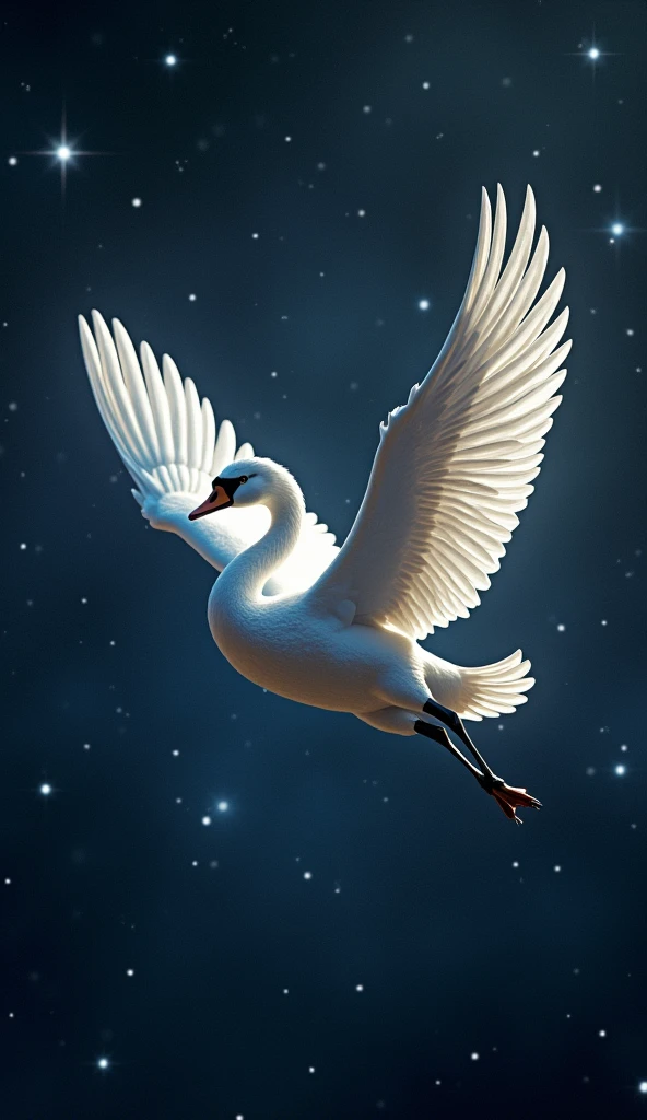 The figure of Cygnus in the sky represents true friendship and sacrifice, a swan flying eternally among the stars.