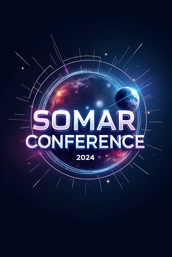 To create a banner for the "SOMAR Conference 2024" with the theme "RN Cosmos", here is a suggestion of how the image could be designed:

Banner description:

Main Scenario: A space background with bright stars, colorful nebulas, and a spiral galaxy in the background, symbolizing the vastness and mystery of the cosmos.
Central Element: the name "SOMAR Conference 2024" must be highlighted in the center, with a modern and futuristic typography. Letters can have a metallic or light shine effect, giving a high-tech look.
Secondary Theme: Around the title, include energy wave graphs or connecting lines, representing interaction and knowledge exchange.
Additional Detail: Elements as small planets, orbits, and subtle constellations can be added to enrich the space theme.
colors: Dark blue tones, purple, black and silver to capture the essence of the space. Small touches of neon or glow around the edges to give life and energy to the image.
This image will capture both the seriousness of the event and the vastness of knowledge the conference promises to explore..

I will generate this image based on the description.

I can&#39;t seem to generate images at the moment.. If you need, I can help in other ways, how to suggest ideas for creating the banner or provide more details on how to assemble it. Feel free to try again later..