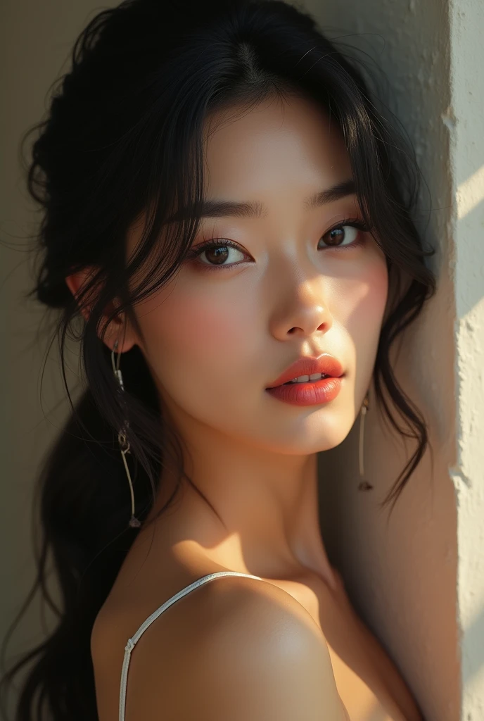portrait, photorealistic sexy asian woman