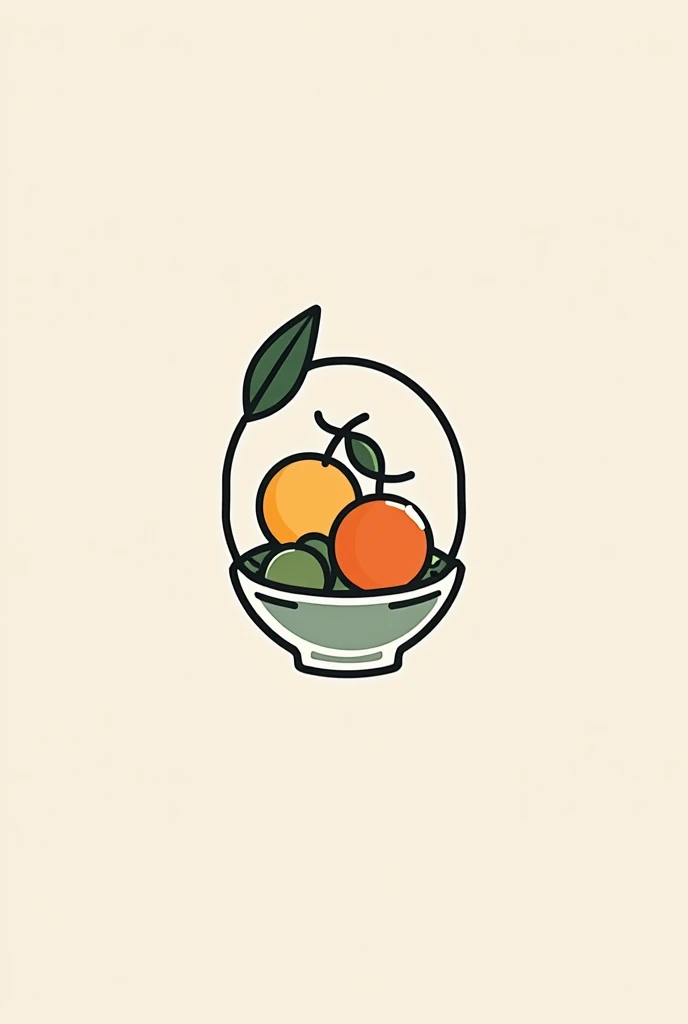 fit food logo for tik tok profile picture, elegant