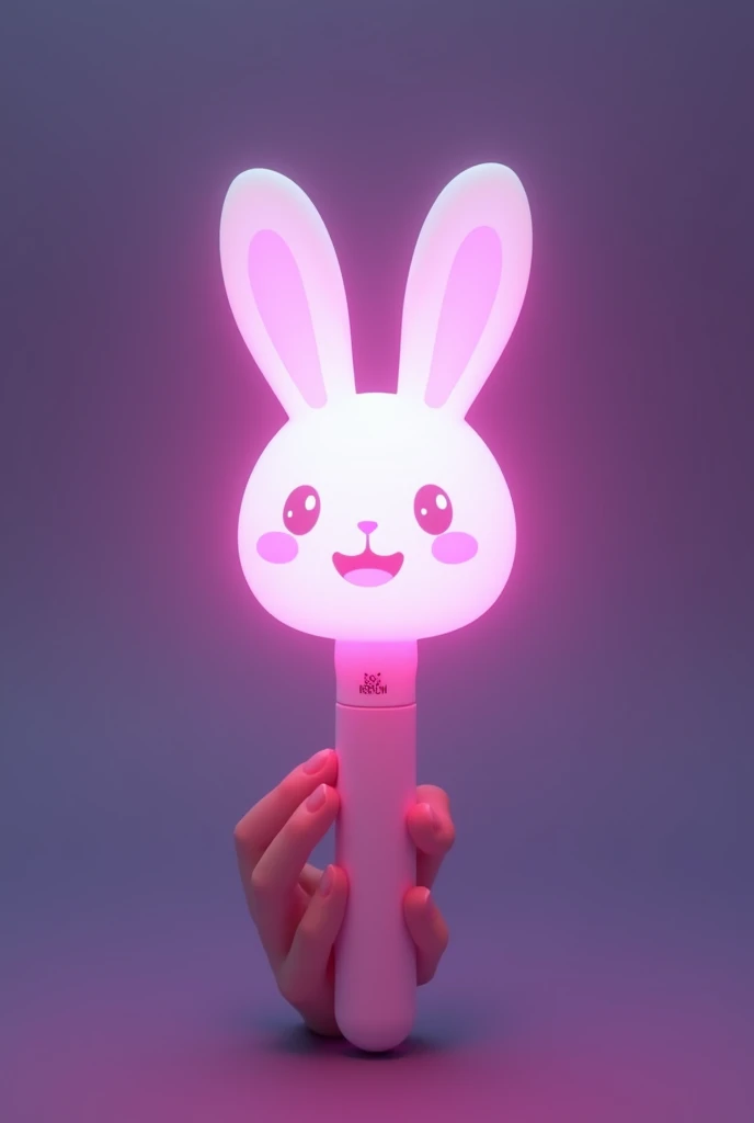 A lightstick of a girl kpop group with a rabbit theme

