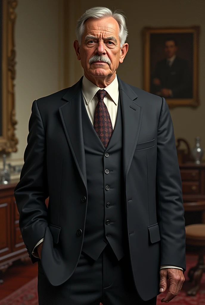Create a picture of my headmaster Mr. Friebe