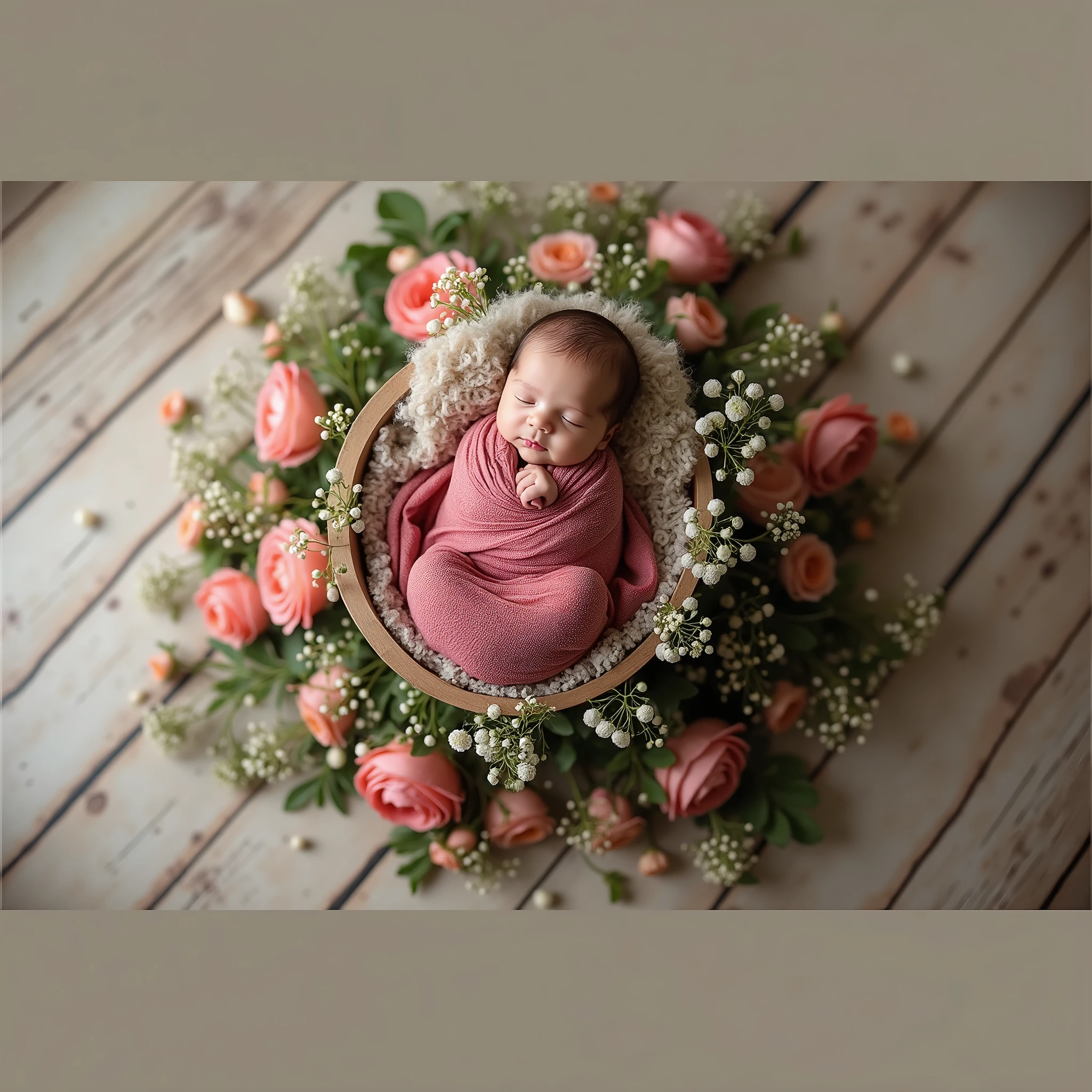 arafed  in a bucket surrounded by flowers on a wooden floor, wrapped in flowers, wrapped in cables and flowers, wrapped in flowers and wired, covered with flowers, girl in a bed of flowers, covered in flowers, draped in velvet and flowers, bed of flowers on floor, flower child, cozy studio photography, she is in pure bliss, alexa grace