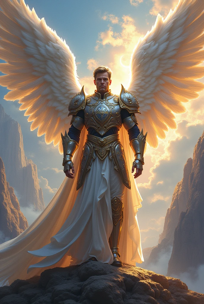 Strong warrior angel