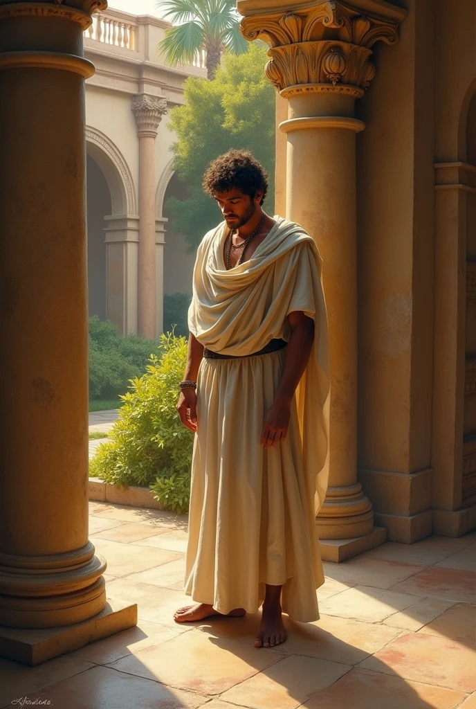 Biblical character Joseph in Potiphar's house