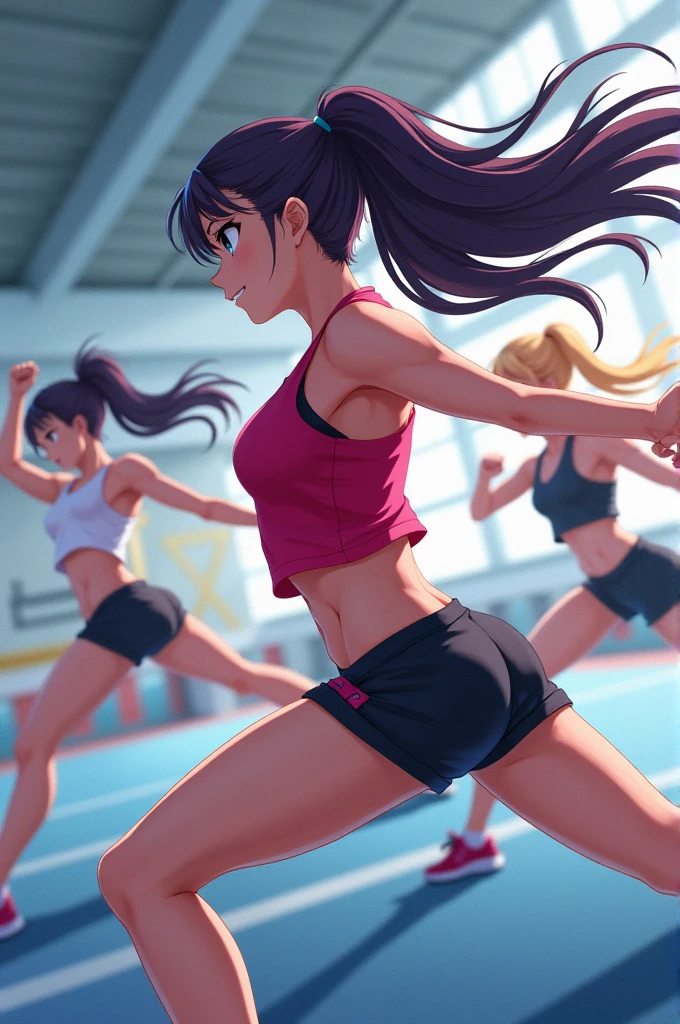 Hot anime athletic girls