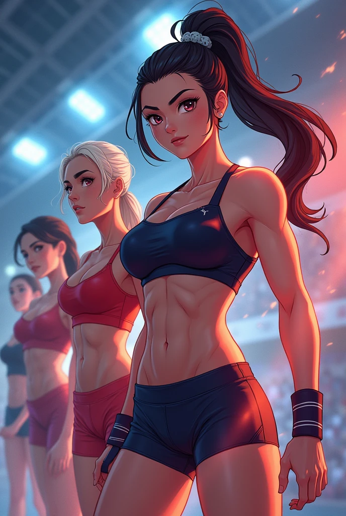 Hot anime athletic women