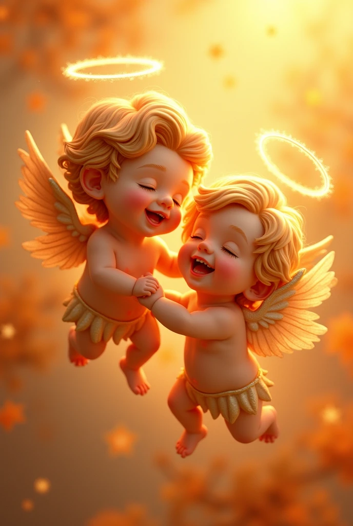 Cherubs with orange color 