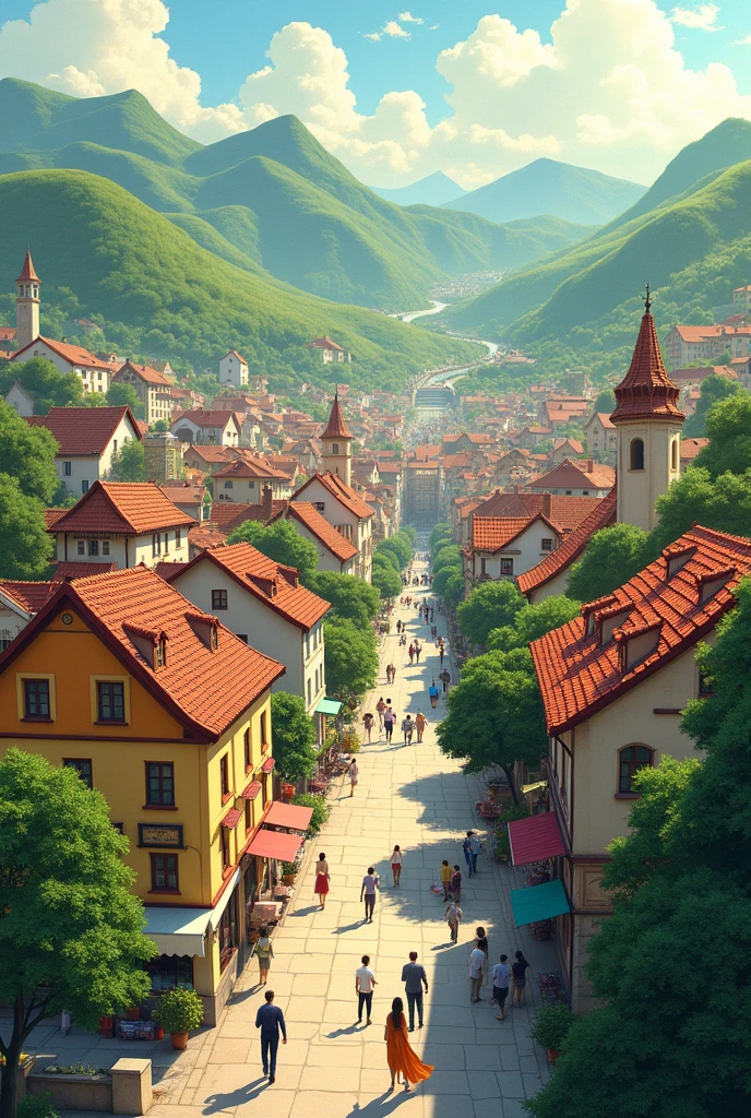 A city on the easy pictorial plane