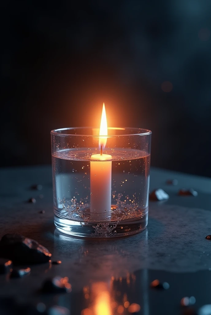 Believe me, one that is 3D, one only and behind that is bright From the infinite ecological candle in a glass vessel that the edges stand out from the shine and I do not want a woman, just a candle in a glass , Remove the wax and add water and oil on top, but let it remain a candle and shine in the darkness., I don&#39;t want wax, only water and oil with fire