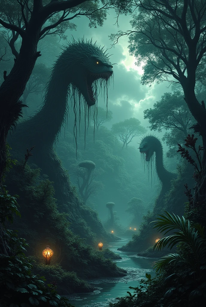 Rain forest but a dark version 