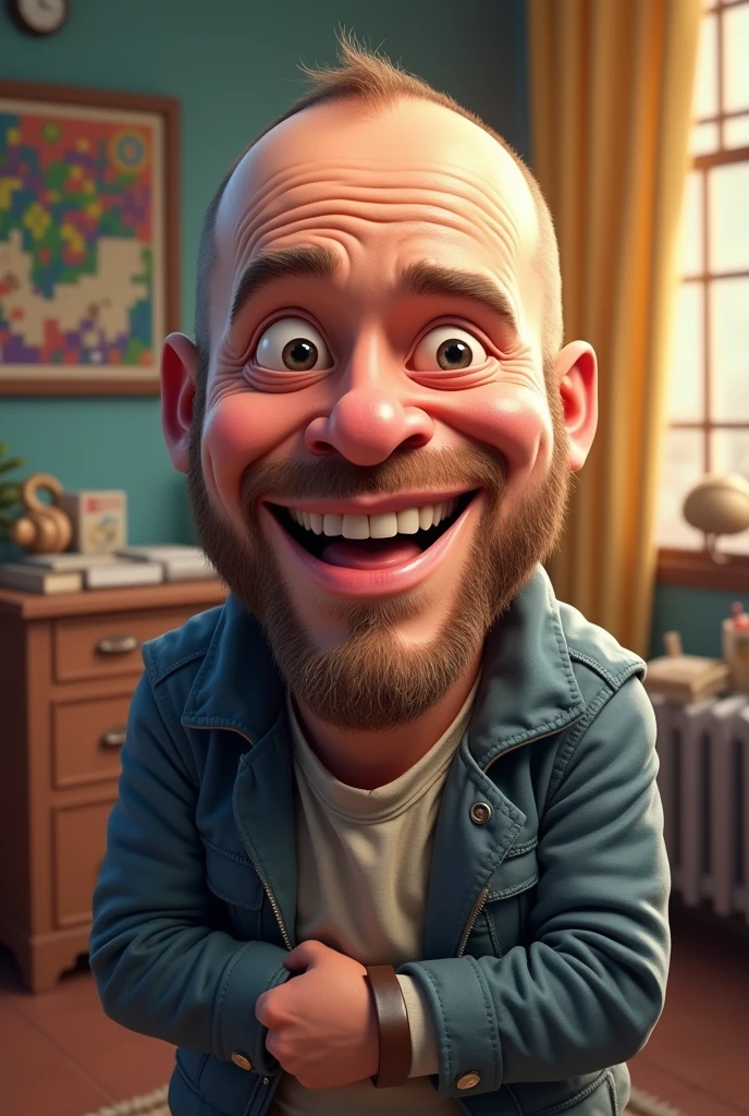 Joer Rogan cartoon funny image 4k