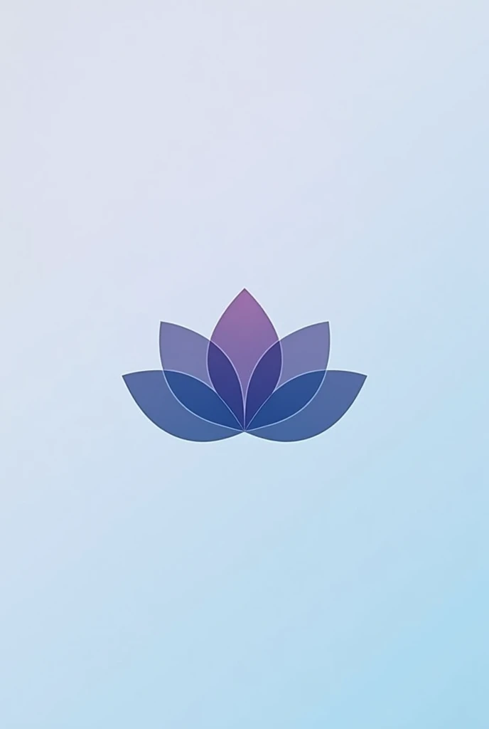 Logo, It should have a color palette that indicates calm and relaxation, I have an idea with some Buddhist reference, something that relates to overcoming pain., Don&#39;t put a Buddha, put the lotus flower in a minimalist style, the colors should be between blue and purple 

