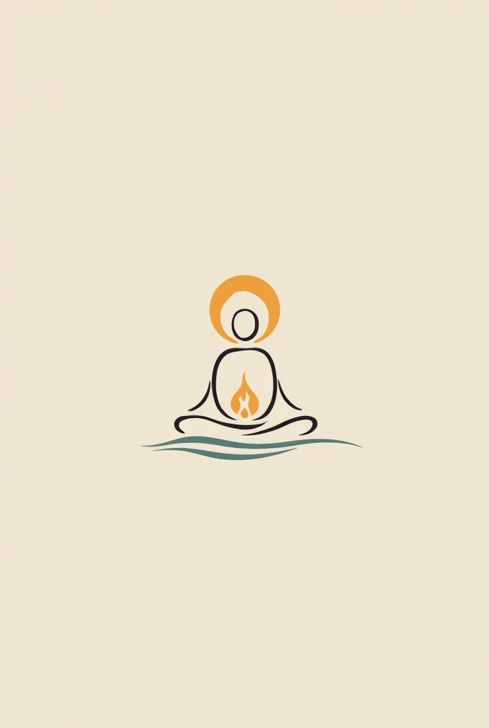 Logo, It should have a color palette that indicates calm and relaxation, I have an idea with some Buddhist reference, something that relates to overcoming pain., all in a minimalist style