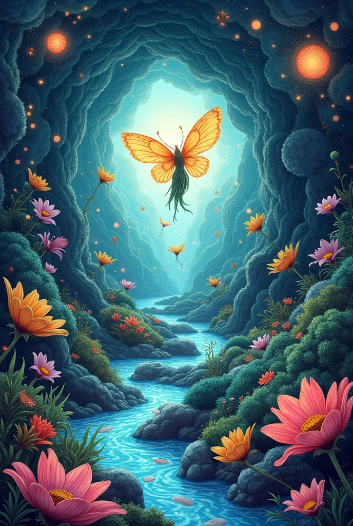 I want you to create a drawing for me for a cover that has to do with biology 