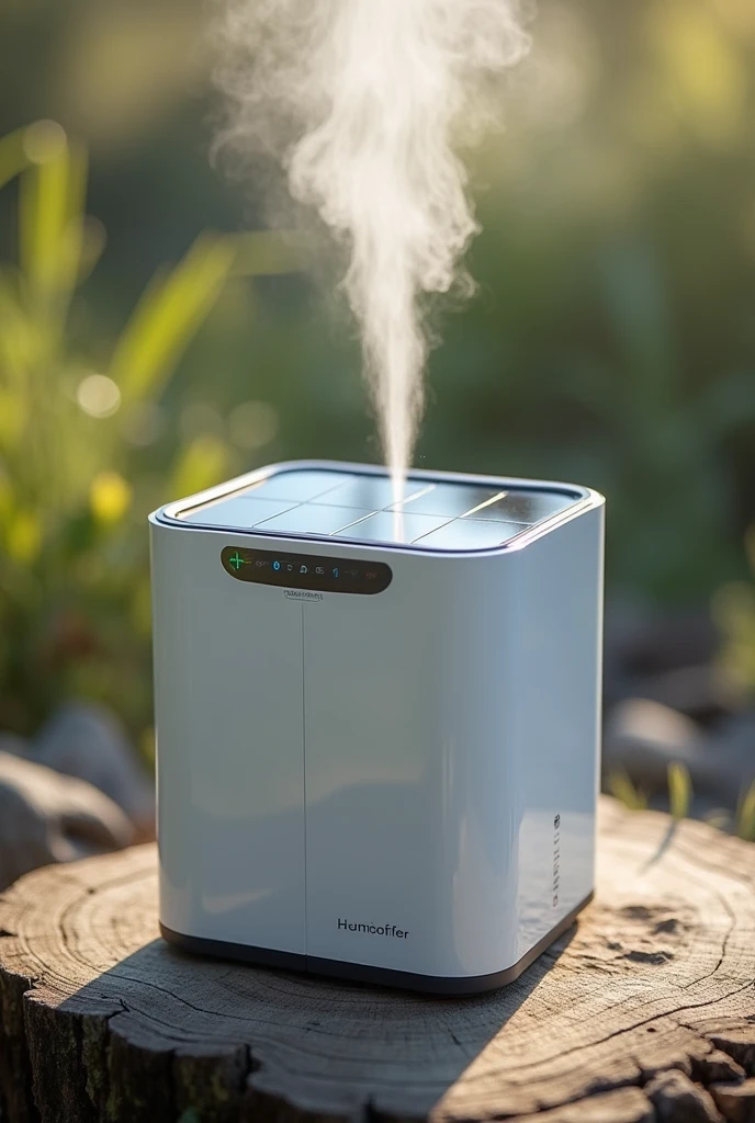 portable humidifier with solar panel