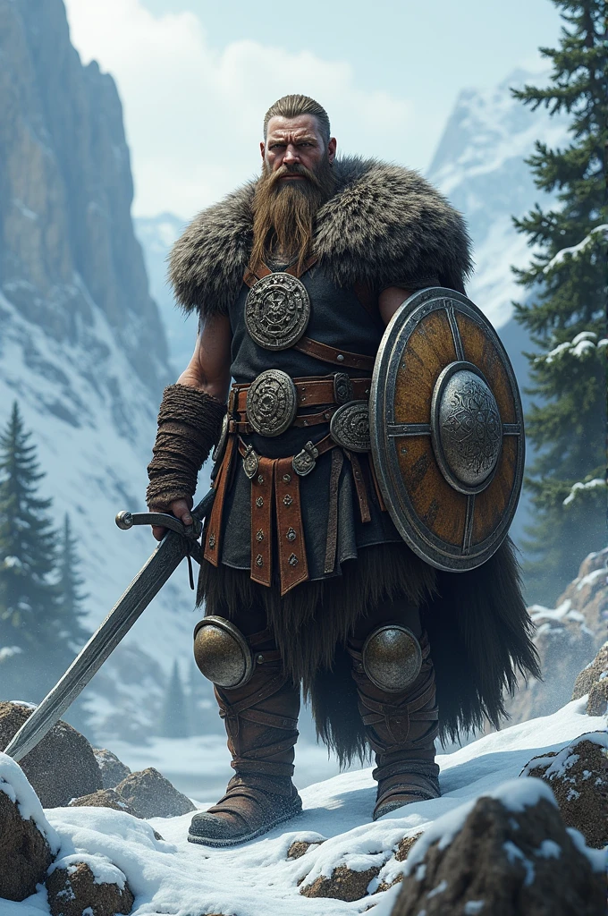 Create a RPG Viking Hero Level 4