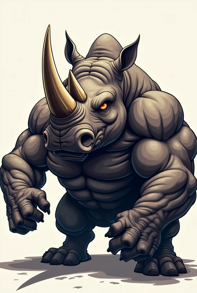 Angry Rhino Mascot