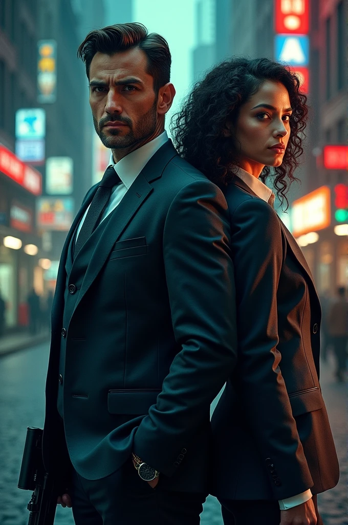 Book cover featuring a Mexican CIA agent and a Brazilian secret agent 