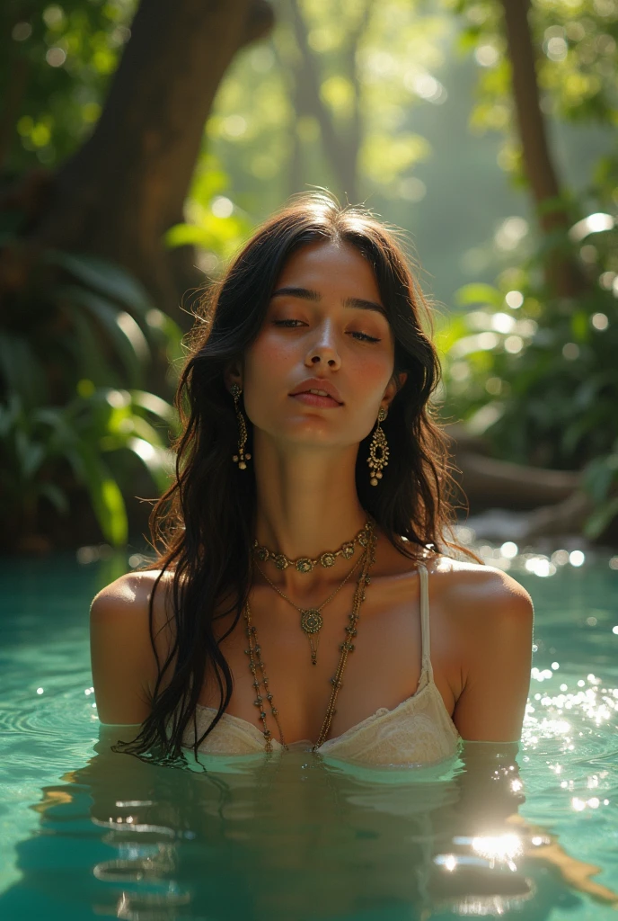 Indian, beautiful, white bathing girl