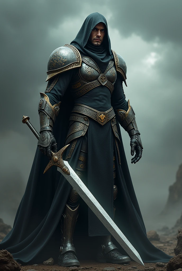Fantasy Metal Prosthetic arm with longsword attached