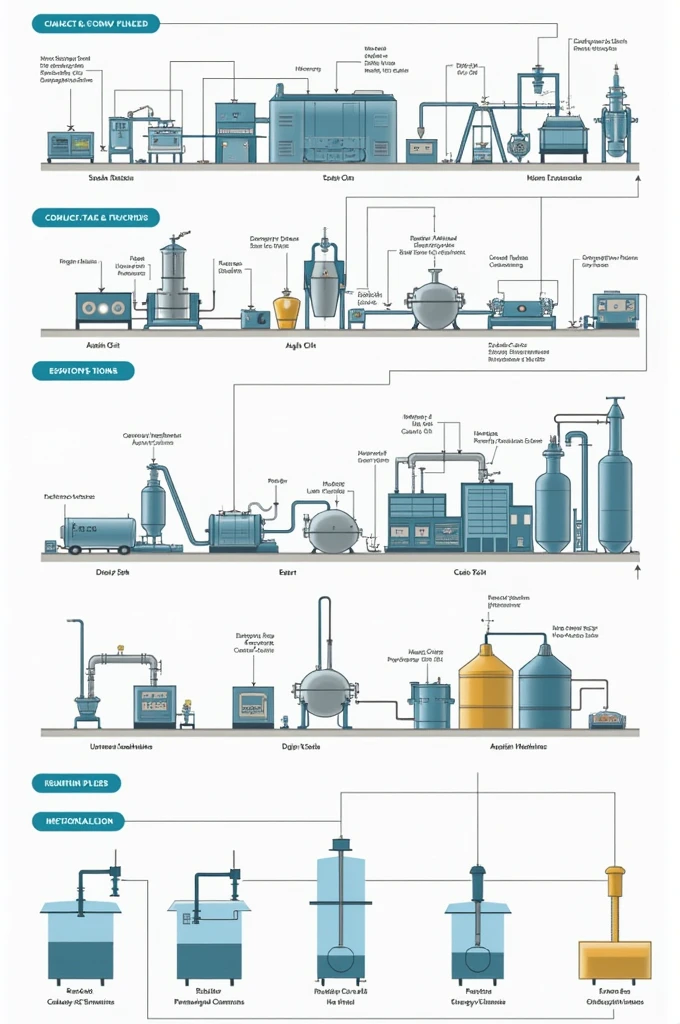 Can you make a flowchart image of the soda ash?, calstic and chlorine welding indicating the name of each machine and their name