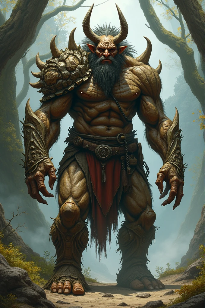 sturdy Harkan, whose skin was as tough as bark, their forms resembling ancient, gnarled trees brought to life.