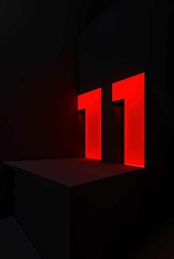 Profile picture with a red E and the number 11 in red with a black background