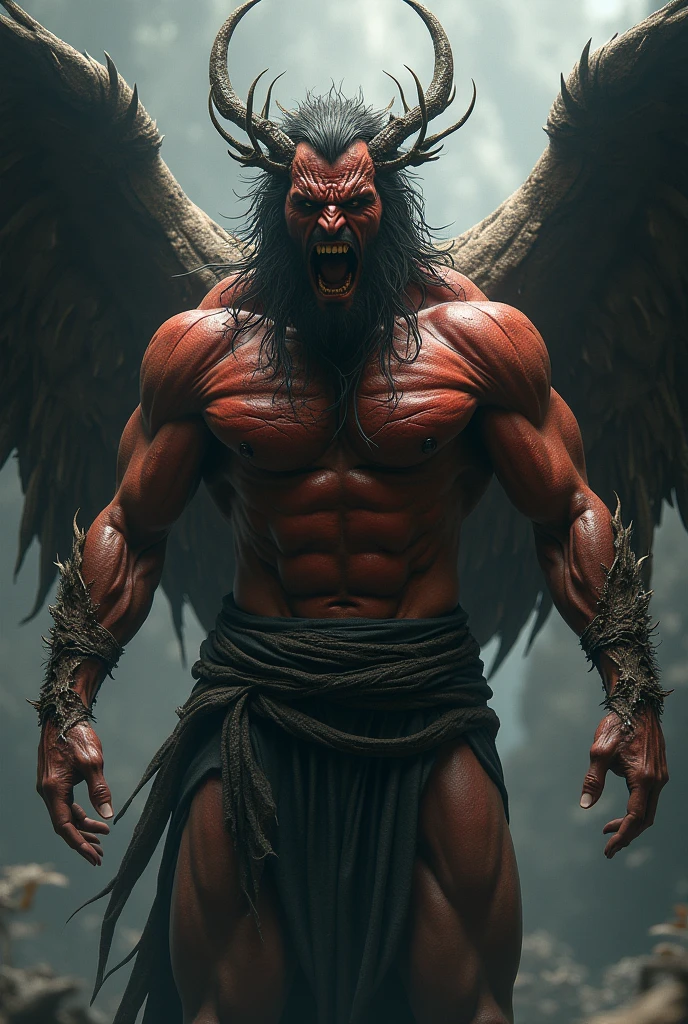 metatron, berserk, anatomically correct, super detailed, highly detailed, 4k, hyperrealistic, extremely realistic, intricate details, dramatic lighting, moody atmosphere, dark fantasy, cinematic, masterpiece, dramatic pose, muscular anatomy, veins visible, sinews, tendons, viscera, guts, organs, raw power, intense emotion, photorealistic