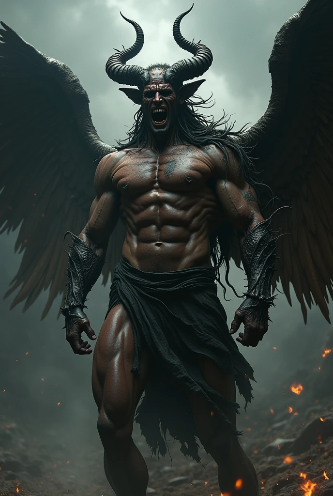 metatron, berserk, anatomically correct, super detailed, highly detailed, 4k, hyperrealistic, extremely realistic, intricate details, dramatic lighting, moody atmosphere, dark fantasy, cinematic, masterpiece, dramatic pose, muscular anatomy, veins visible, sinews, tendons, viscera, guts, organs, raw power, intense emotion, photorealistic