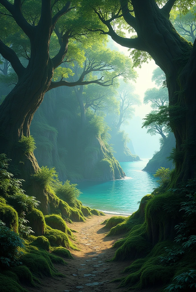 Island with unknown forest