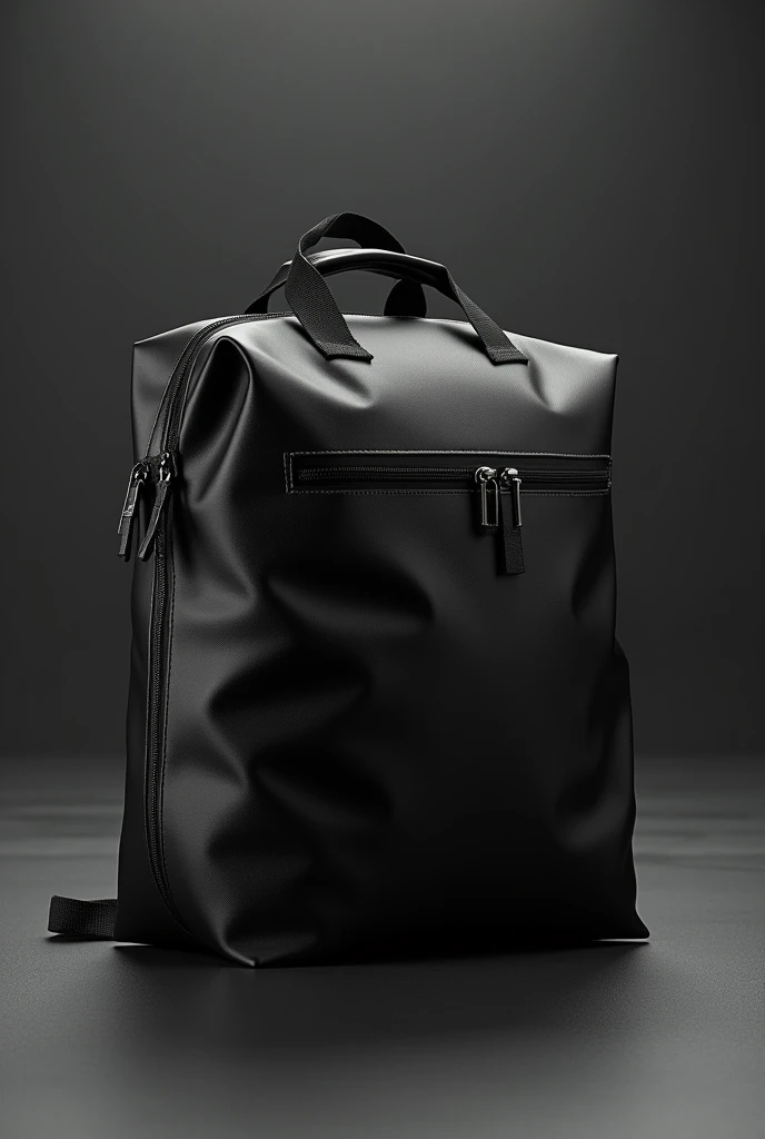 Pre-workout bag packaging in black