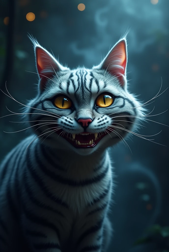 4k closeup Cheshire Cat