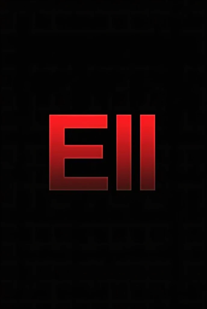 create a logo for a profile picture, with a red capital letter E on the left and also a red number 11 on the right side, with a black background