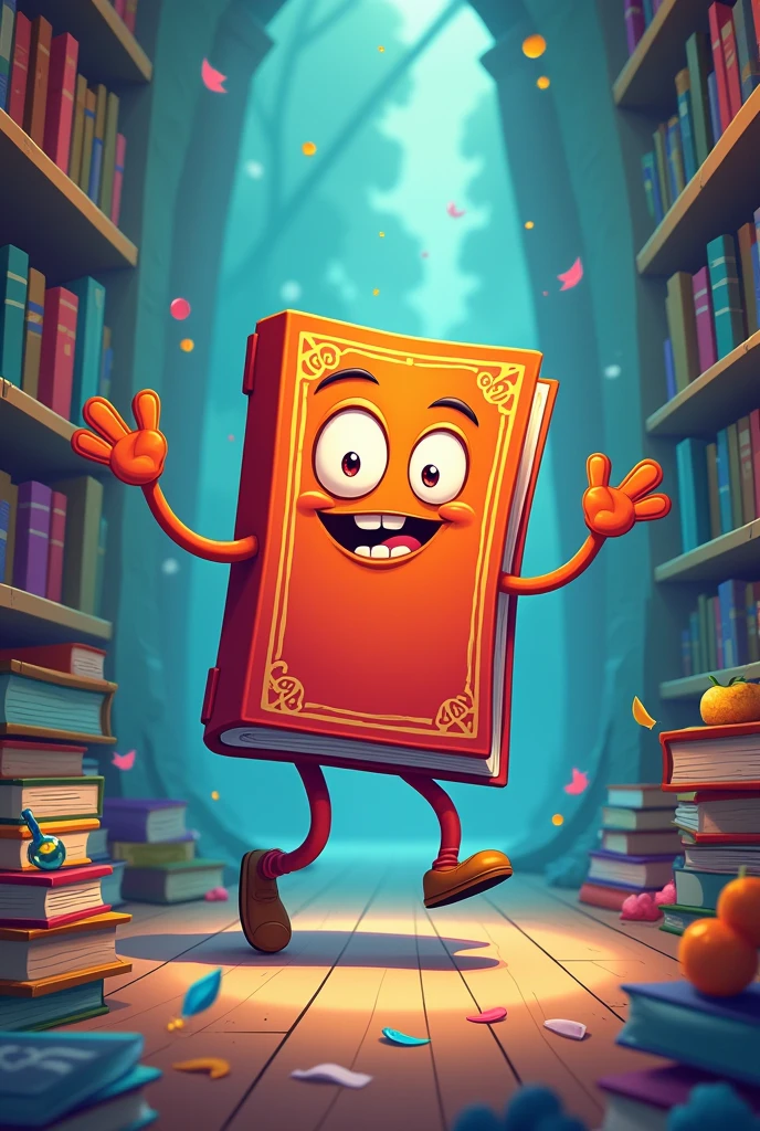 Make a book like a cartoon character 