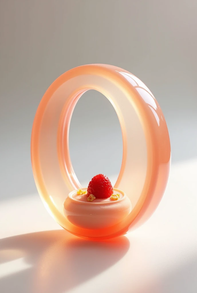 create a dessert container in the shape of the letter O