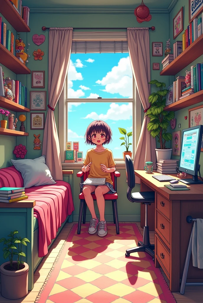 Make a manga style room walkthrough