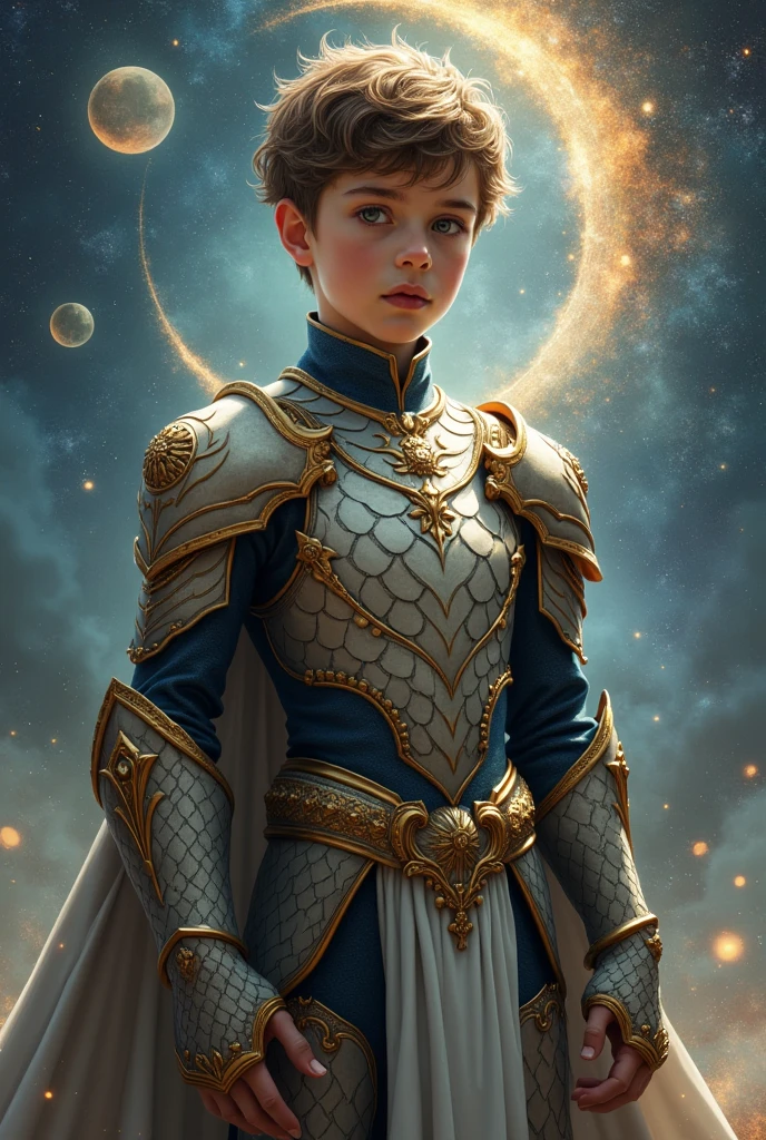 Boy with Libra's armor