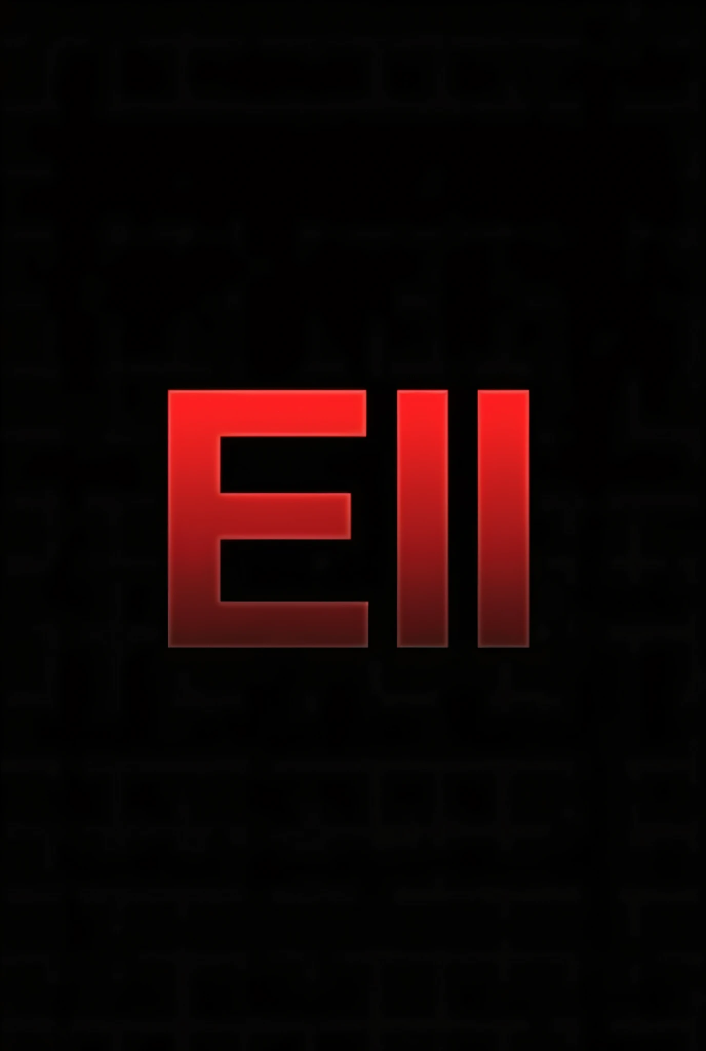 create a logo for a profile picture, with a red capital letter E on the left and also a red number 11 on the right side, with a black background