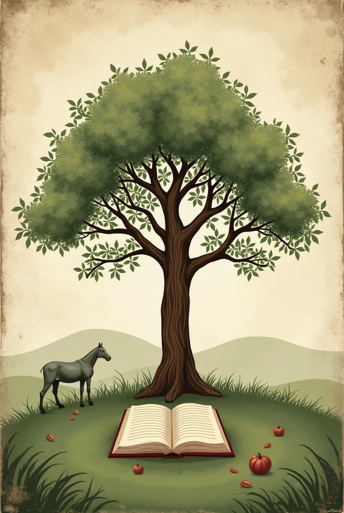 Create a Country School Flag With Tree and Book Regular Flag 