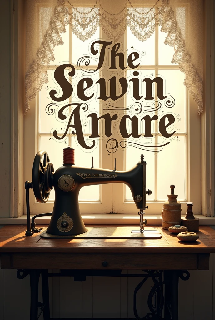 Old sewing, with elegant letters