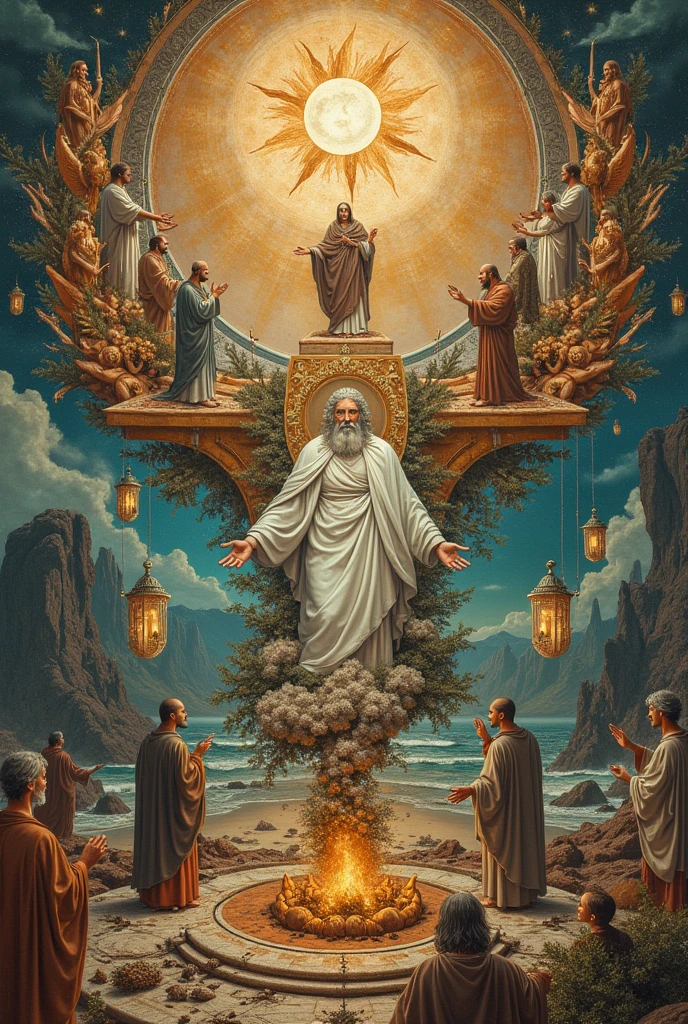 Make a collage of images with the biblical story from the book of Leviticus where each chapter is reflected.

