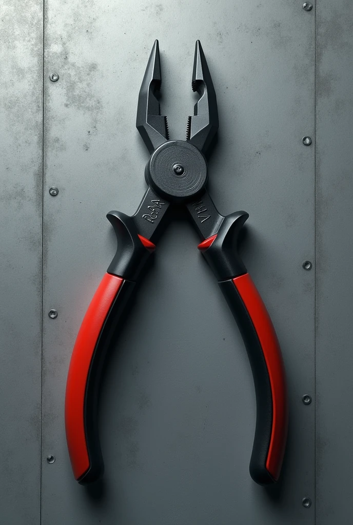 Creates an image of pliers in the shape of the letter A of the alphabet