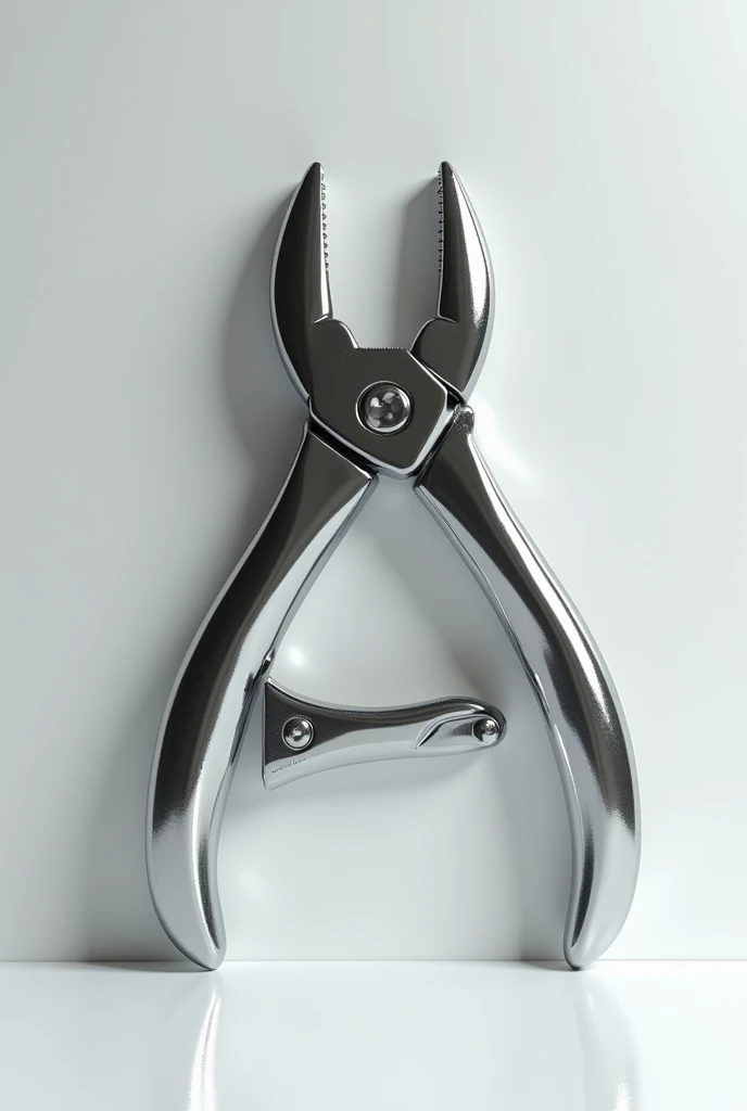  A drawing of pliers forming the letter AA
