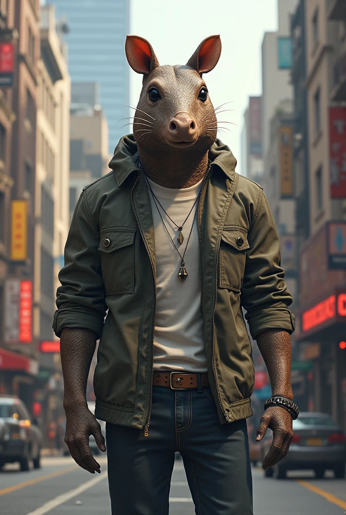 ARMADILLO IN URBAN CLOTHES